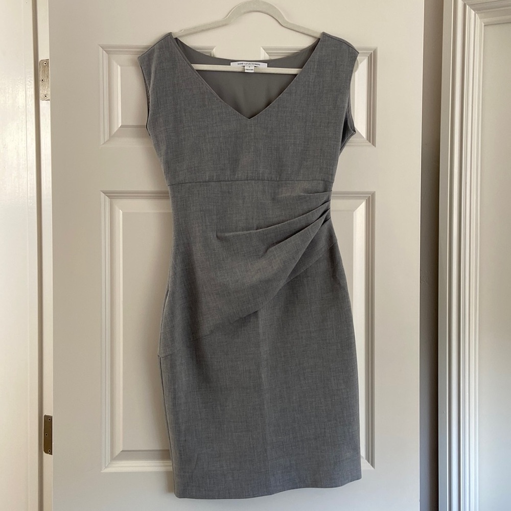 Diane Von Furstenberg V-Neck Knee-Length Dress